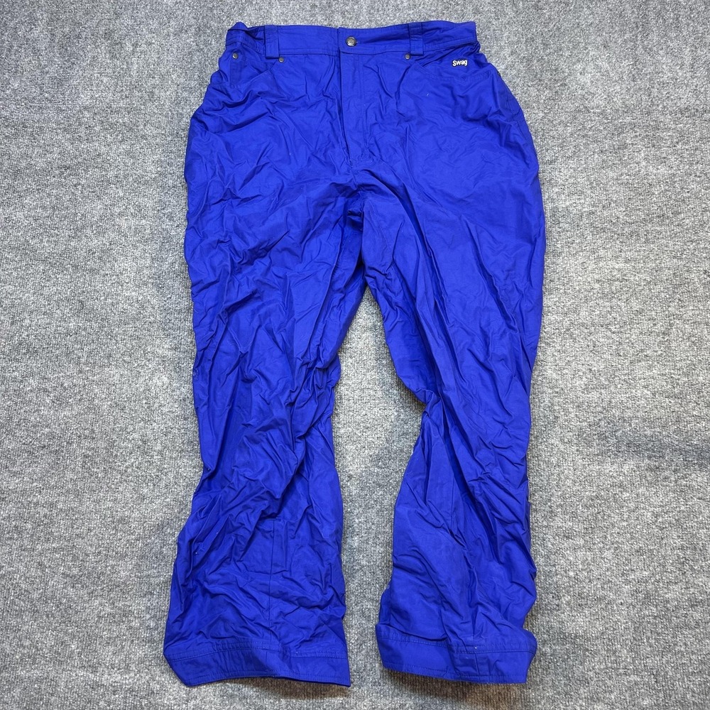 Swag Snow Pants Mens Large Blue Insulated Ski Snowboard Water Resistant